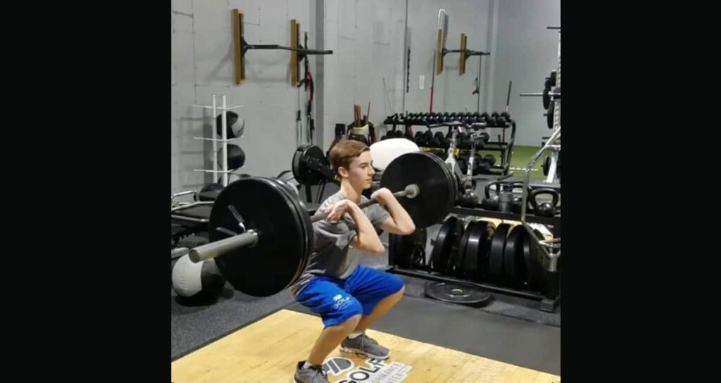 Junior Athletes Weight Lifting